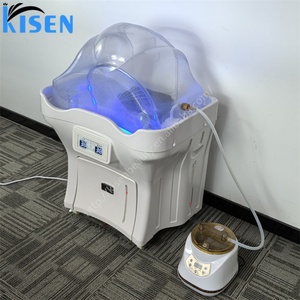 Lavabo de Plástico de Alta Calidad Kisen, Diseño Moderno y Lujoso, Portátil, para Baño, Spa, con Dos Tanques de Agua, para Lavado de Cabello, Salón de Belleza - Product Image 3