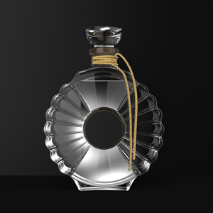 Bouteilles à liqueur en verre givré blanc cristal sur mesure (700ml/750ml/1000ml) - Couleurs et formes personnalisables, bouchon scellé, marque Oymay - Product Image 2