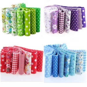 New Arrival Multi Color Pure Cotton Floral Scrap Fabric Bundle DIY <b>Patchwork</b> Decor Printed Plain Cloth For Handcraft - Product Image 1