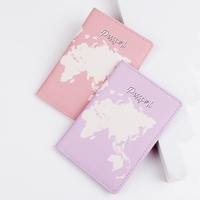 Porte-passeport professionnel avec logo personnalisé Portefeuille en PU multifonction de style tendance Certificat de billet d'avion étanche toutes saisons