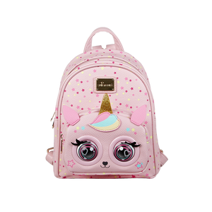 Superctue borsa per bambini lampeggiante <span class=keywords><strong>zaino</strong></span> in pelle per tornare a scuola <span class=keywords><strong>zaino</strong></span> per studenti con unicorno parlante per ragazze - Product Image 1