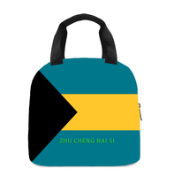 Sac à lunch isotherme avec drapeau de la Dominique, parfait pour les enfants, la maternelle, l'école, le travail, les voyages, les pique-niques, facile à transporter, unisexe