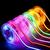 Bande LED flexible super lumineuse 3000k 4000k 6000k sans points noirs, lumière linéaire RGB COB, bande LED pour la décoration de la maison, éclairage paysager