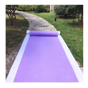 中国进口乳胶聚酯紫色2毫米商业活动地毯