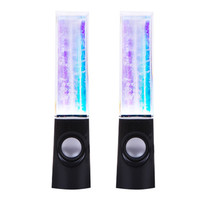 Système audio de danse aquatique carré avec câble USB, fontaine musicale avec lumières LED colorées et haut-parleur