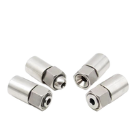 Sambungan Selang Anti Bocor Hidrolik 304 Stainless Steel BSPP Swivel Female 8xG3/8 Crimp