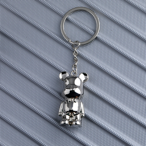 QYS Llavero Metálico 3D Oso Creativo con Mosquetón de Aleación y Logo Personalizado - Product Image 5