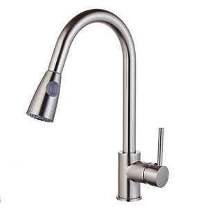Modern 304 Stainless Steel Kitchen Single Handle <b>Pull</b> Out Sprayer & Flexible <b>Pull</b>-Down Spring Kitchen MK9824SS Stainless Steel C - Product Image 3