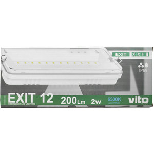 LED <b>Emergency</b> Lamp 2W 6500K Cold <b>Light</b> Rechargeable Indoor Outdoor Use - Product Image 2