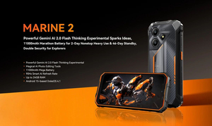 สมาร์ทโฟน OSCAL Marine 2 รุ่นทนทาน AI หน้าจอ LCD HD+ ขนาด 6.56 นิ้ว 90Hz ชิปเซ็ต MTK Dimensity Series หน่วยความจำ 64/128GB แบตเตอรี่ 11000mAh ระบบปฏิบัติการ Android 15 รองรับ NFC มาตรฐานกันน้ำกันฝุ่น IP68/IP69K - Product Image 2