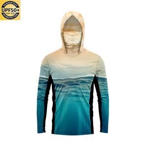 Sudadera de Pesca de Manga Larga con Protección Solar UPF 50, Impresión por Sublimación con Logotipo Personalizado, Secado Rápido, Impermeable, Protección Solar, Alta Calidad - Product Image 1