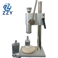 Machine manuelle de sertissage de flacons de parfum 2-en-1, équipement efficace de capsulage de flacons en verre à commande manuelle
