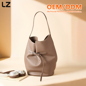 LZ Top Grain Cow <strong>Leather</strong> <strong>Bucket</strong> <strong>Bag</strong> Premium Suede <strong>Womens</strong> Shoulder <strong>Bag</strong> Large Capacity Genuine <strong>Leather</strong> Handbags Tote <strong>Bag</strong> - Product Image 4