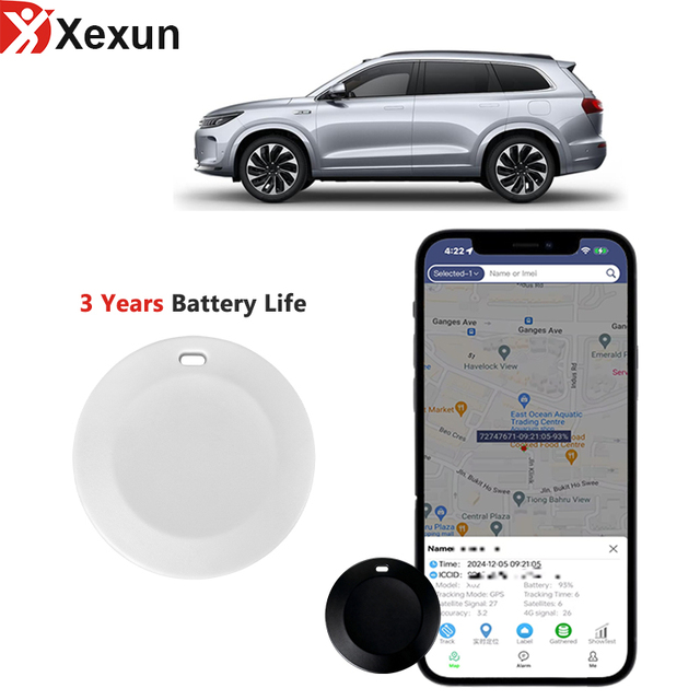 3 Years Long Battery Life Anti Lost Mytag Ios Android Air Tag BLE Tracker for Car Truck Asset Logistics Tracking