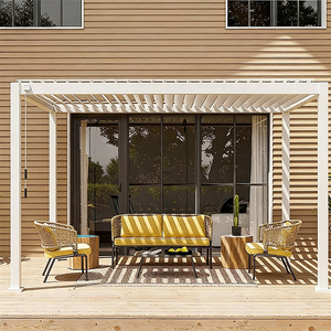 Pergola bioclimatique en aluminium <span class=keywords><strong>de</strong></span> haute qualité, sur mesure, moderne, luxueuse, motorisée, pour jardin extérieur, toit <span class=keywords><strong>de</strong></span> gazebo - Product Image 6