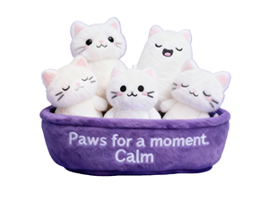 Greenmart Kedi Duygusal Destek Peluş Oyuncak Seti Duygusal Yumuşak Oyuncaklar Çok Satan Kedi ve Köpek Doldurulmuş Hayvan Oyuncakları Duygusal Destek İçin - Product Image 1