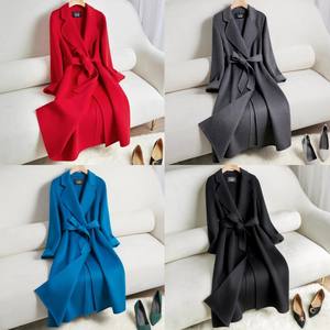 Elegante Cappotto Lungo Retrò da Donna con Cintura, Giacca Invernale in Lana, Taglie Forti - Product Image 6