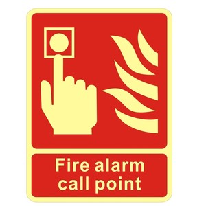 Photoluminescent Fire Alarm Call Point Safety <strong>Warning</strong> <strong>Sign</strong> Fire protection Signs - Product Image 5