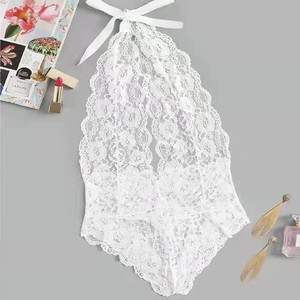 Combinaison sexy transparente dos nu, une pièce, transparente, pour femmes matures, lingerie sexy en <span class=keywords><strong>dentelle</strong></span> pour femmes - Product Image 4