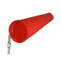 Drapeau de sécurité pour aéroport, système de signalisation éolienne, tissu Oxford, logo personnalisé, acier inoxydable SS304/316, chaussette éolienne intégrée