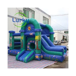 Parco giochi per bambini scivolo gonfiabile combinato buttafuori gonfiabile castello di salto