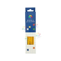 Crayon en bois HB standard à prix réduit, design personnalisé, rouge et noir, pour l'école et le bureau – Vente chaude