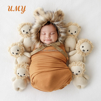 Jouet en tricot pour enfants, vente en gros, jouet en peluche tricoté pour bébé, jouets doux, poupées nordiques, animaux du bois, poupée en peluche
