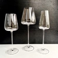 Verre à vin rouge en cristal à fond concave créatif pour la Bourgogne, style français, sans poignée, sans couvercle, grande capacité