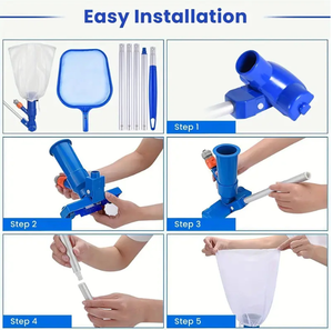 Aspirateur <span class=keywords><strong>de</strong></span> piscine portable manuel, nettoyeur <span class=keywords><strong>de</strong></span> piscine sous-marin pour piscines hors sol gonflables - Product Image 4