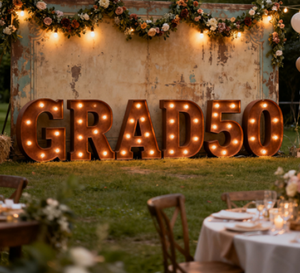 Lettere Luminose Giganti in Metallo LED da 3, 4, 5 Piedi per Decorazioni Matrimoniali ed Eventi - Product Image 3