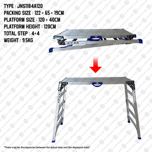 Meja cuci mobil lipat aluminium Aloi, Platform kerja nyaman, Meja cuci mobil lipat, Platform kerja paduan aluminium tahan lama - Product Image 2