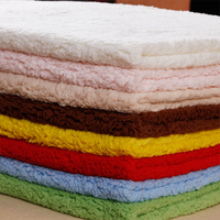 Vente en gros tissu d'hiver couleur unie Super doux chaud fausse fourrure tissu polaire Sherpa