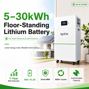 Batería de pie personalizada de 5kWh a 30kWh, 48V 51.2V, para almacenamiento de energía solar doméstica, 48V 300Ah - Product Image 6