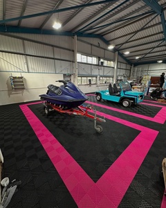 Nhựa lồng vào nhau rắn gạch lát sàn nhà để xe/có thể tháo rời PP Grate Bảng điều chỉnh cho rửa xe cửa hàng - Product Image 4