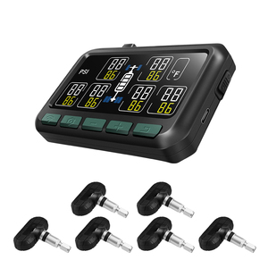 Système TPMS CAREUD RV 4 6 pneus avec manomètre et alarme de fuite d'air, fréquence 433 MHz, compatible avec les remorques/camions PSI - Product Image 2