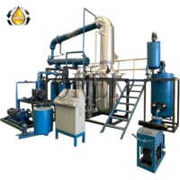 Machine de recyclage d'huiles usagées et de distillation sous vide d'huiles moteur pour transformer l'huile moteur noire en huile de base pour raffinerie