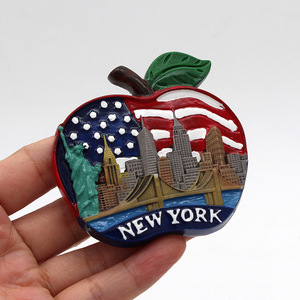 Aimant de réfrigérateur personnalisé avec impression couleur intégrale, tourisme américain, New York City - Product Image 5