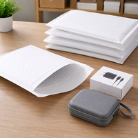 Personnalisé 6x10 pouces # 0 enveloppes à bulles en kraft auto-adhésives, petites pochettes d'expédition rembourrées, vente en gros