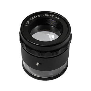 STOEMI 6805 8X 10X LED Verstelbare Vergrootglas met Schaal & Glazen Richtkruis voor Industriële Inspectie, 3 Jaar Garantie - Product Image 2