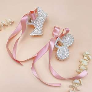 French Style Retro Cross-border Handmade Children's Elegant Strap Grab <b>Clip</b> Pearl Shape Crystal Hairpin Christmas Gift - Product Image 3