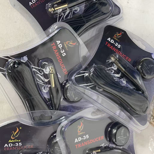 Transductor de guitarra acústica AD-35 con perilla de volumen, construcción de plástico negro mate para guitarra y mandolina - Product Image 4