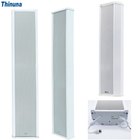 Altavoz de Columna IP-80SK III de 80W de Alta Potencia Thinuna con 4 Altavoces de Graves de 6.5 Pulgadas, Soporte Onvif, Altavoz Activo para Exteriores de 220VAC