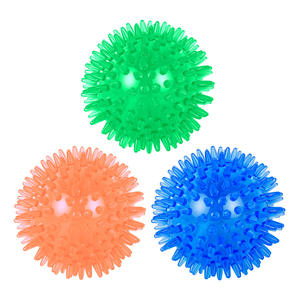 Balle de dressage pour animaux de compagnie, durable, pour le nettoyage des dents, jouet sonore pour chiot, jouet interactif élastique pour chien, balle à mâcher - Product Image 5
