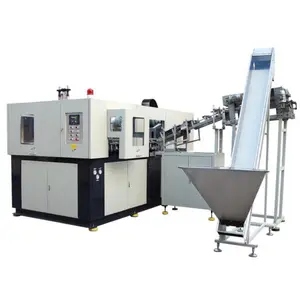 Automatic pet blow molding machine for making water bottles with 2 cavities