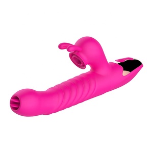 Vibromasseur Rechargeable point G pour femme, puissant, succion de <span class=keywords><strong>Clitoris</strong></span>, se léchant le lapin, jouets sexuels, offre spéciale - Product Image 2