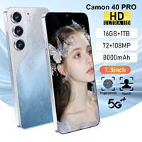 Teléfono Inteligente 5G Camon 40 Pro de 7.3 Pulgadas, Doble SIM, Doble Modo de Espera, Pantalla Grande, Procesador Deca Core, 16GB+1TB, 78MP+108MP, Precio Bajo de Fábrica