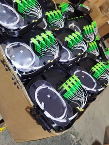 8포트 16포트 24포트 벽 또는 기둥 장착형 실외 에어레일 IP68 광섬유 종단 박스 (PLC 스플리터 또는 카드 스플리터 포함) NAP 박스 - Product Image 3