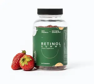 Vitamine biotina vitamina A C retinolo Gummies pillole schiarenti Folate per pelle incandescente, dissolvenza Acne e rughe, crescita dei capelli