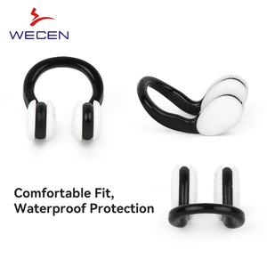 Bouchons d'oreilles et pince-nez en silicone imperméables <span class=keywords><strong>de</strong></span> haute qualité, <span class=keywords><strong>pour</strong></span> adultes et jeunes, couleur personnalisée, ensemble <span class=keywords><strong>de</strong></span> luxe, étui en silicone, sommeil, natation - Product Image 3