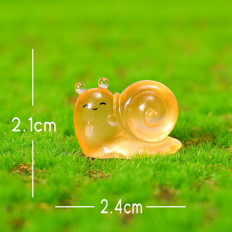 Escargot orange lumineux